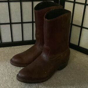 LaCrosse Men's Dark Brown Leather Western Work Boots